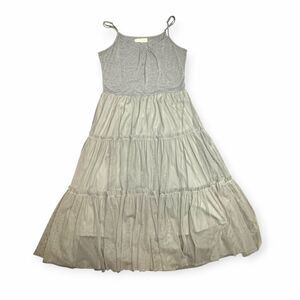 A’REVE Women’s Gray Tiered Maxi Dress Size Medium